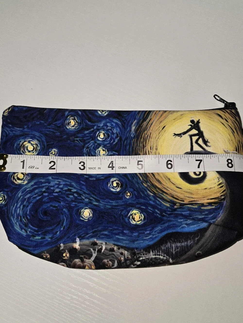 Nightmare Before Christmas Cosmetic Pouch - Blue & Yellow